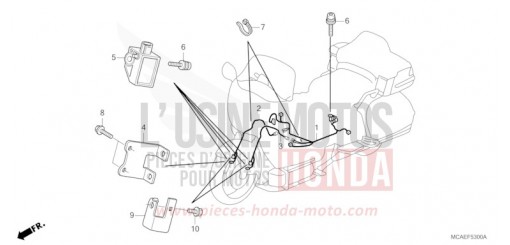 FAISCEAU DE SAC GONFLABLE GL1800E de 2014